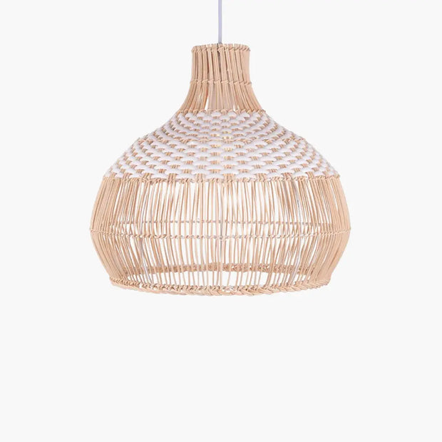 Skandinavische Rattan-Hängeleuchte | POLAIRE - Rattan Deko