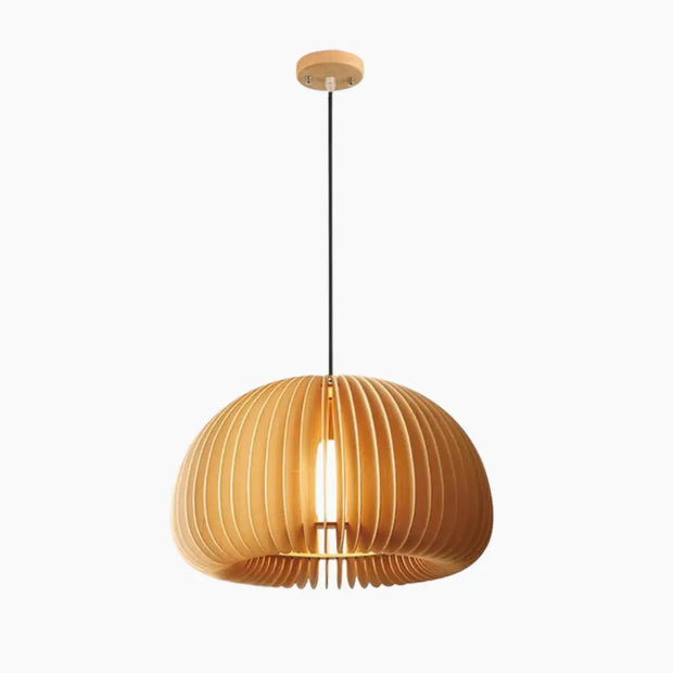 Holzpendelleuchte Rattan Deko