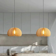 Holzpendelleuchte Rattan Deko