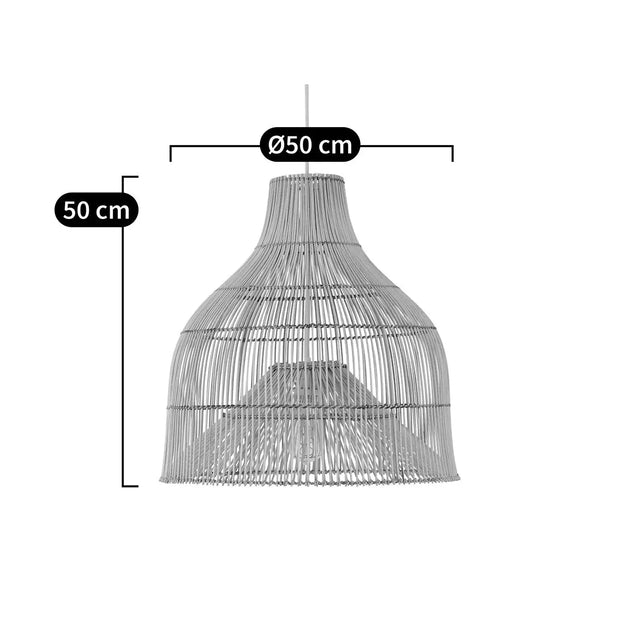 Rattan-Käfig-Pendelleuchte Rattan Deko