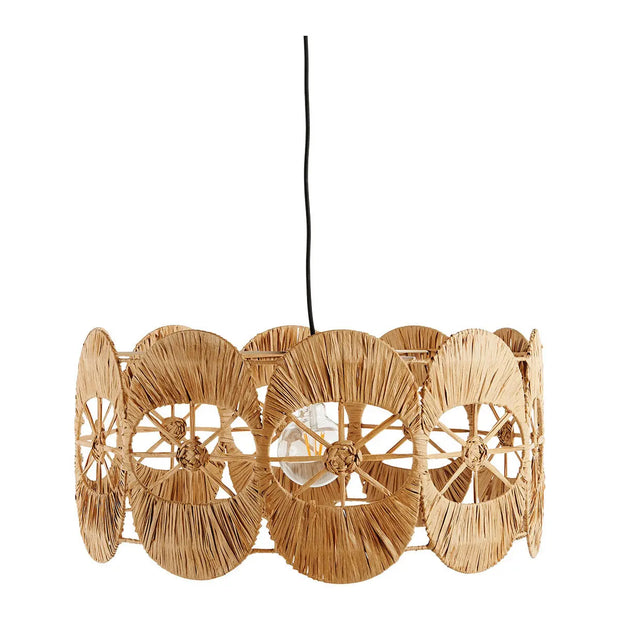 Originale Raphia Hängelampe | BAILA - Rattan Deko