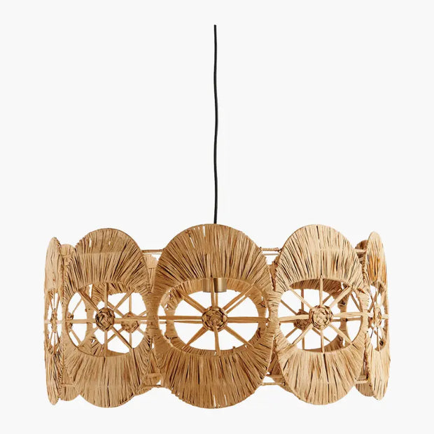 Originale Raphia Hängelampe | BAILA - Rattan Deko