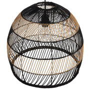 Zweifarbige Rattan-Hängeleuchte | BUMI - Rattan Deko