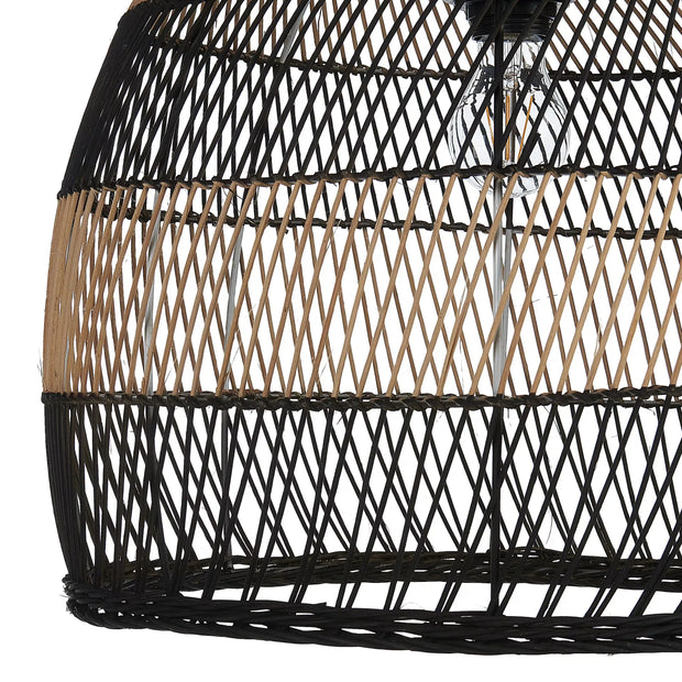 Zweifarbige Rattan-Hängeleuchte | BUMI - Rattan Deko
