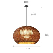 Hängelampe Rattan Außen | RADIEUSE - Rattan Deko