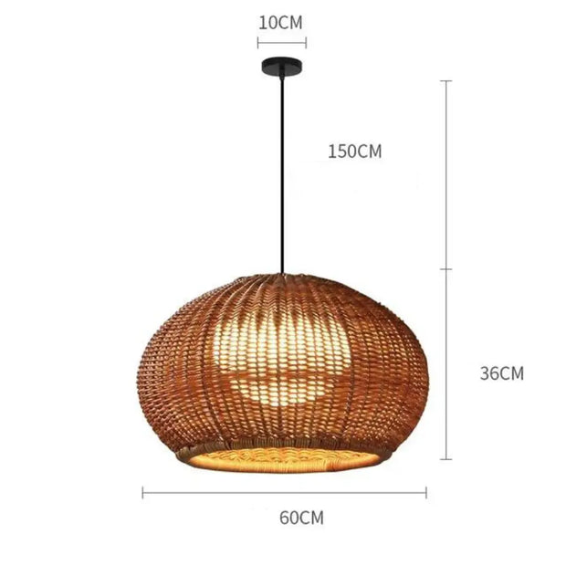 Hängelampe Rattan Außen | RADIEUSE - Rattan Deko