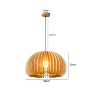Holzpendelleuchte Rattan Deko