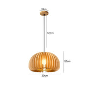 Holzpendelleuchte Rattan Deko