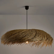 Deckenleuchte aus Naturfasern Rattan Deko