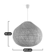 Rattan Hängelampe Ø50 cm | DANKIA - Rattan Deko