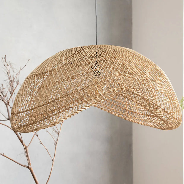 Rattanhängeleuchte Ø80 cm | KIRANA - Rattan Deko