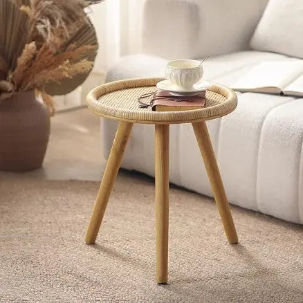 Böhmischer Rattantisch Rattan Deko