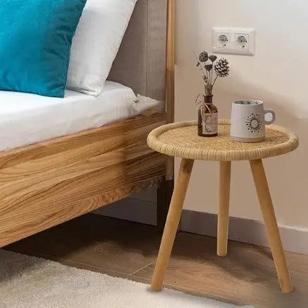 Böhmischer Rattantisch Rattan Deko