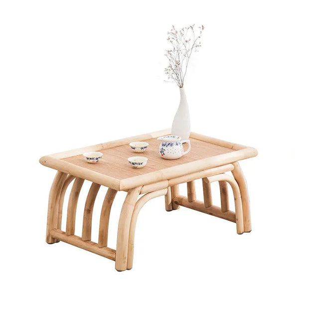 Rattan- und Bambus-Couchtisch Rattan Deko