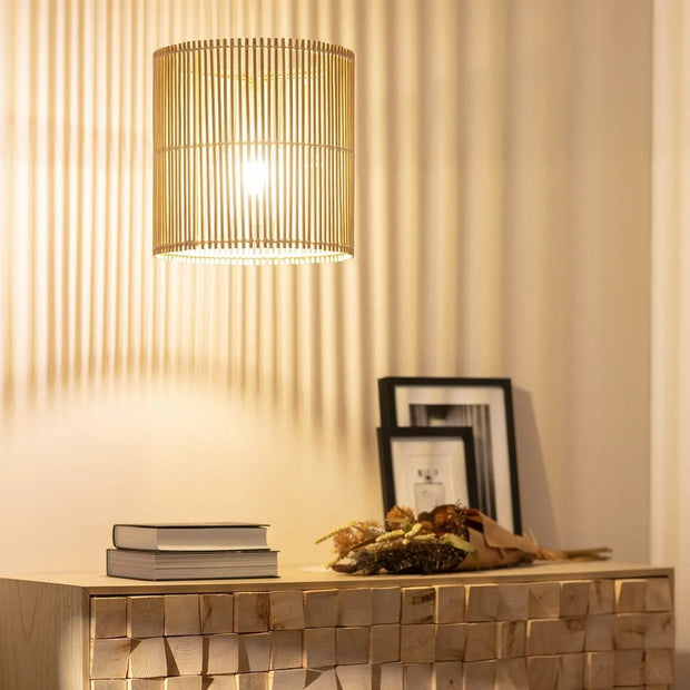 Rattan-Hängeleuchte für Schlafzimmer Rattan Deko
