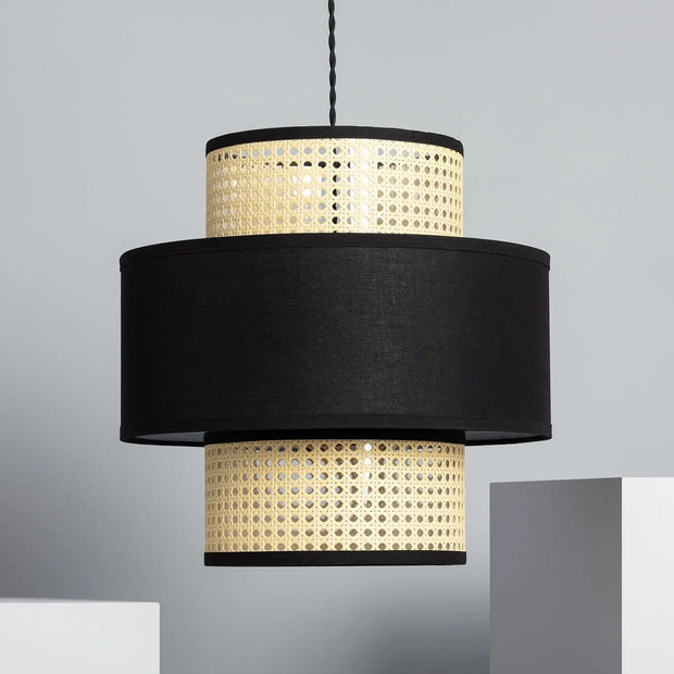 Rattan Hängeleuchte für Wohnzimmer Rattan Deko