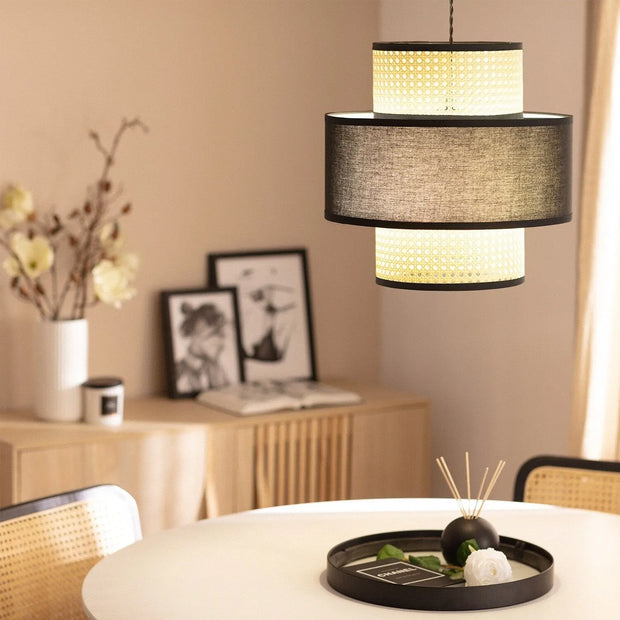 Rattan Hängeleuchte für Wohnzimmer Rattan Deko