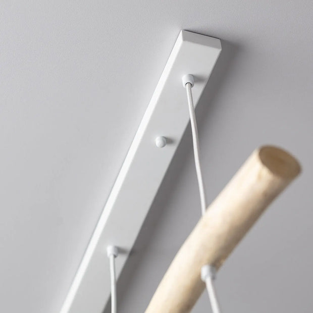 Hängelampe aus Rattan und Treibholz Rattan Deko