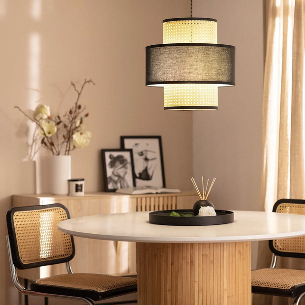 Rattan Hängeleuchte für Wohnzimmer Rattan Deko