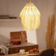 Rattan Stroh Pendelleuchte Rattan Deko