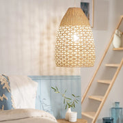 Vintage Rattan Hängeleuchte Rattan Deko