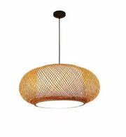 Ovale Rattan-Pendelleuchte mit Stil - Rattan Deko