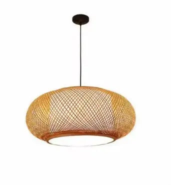 Ovale Rattan-Pendelleuchte mit Stil - Rattan Deko