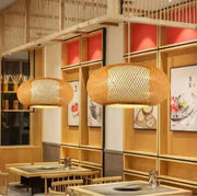 Ovale Rattan-Pendelleuchte mit Stil - Rattan Deko