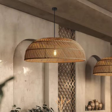 Vintage Abat-jour für stilvolle Beleuchtung Rattan Deko