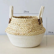Korb-Pflanztopf aus Weide für Blumen und Pflanzen Rattan Deko