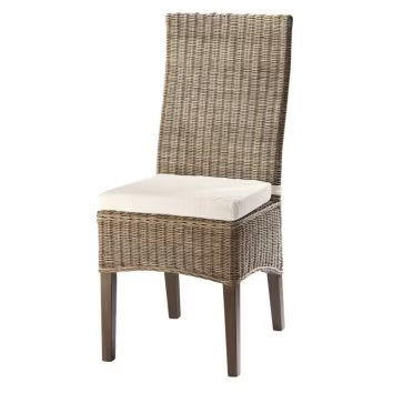 Geflochtene Rattanstuhl für Garten und Terrasse Rattan Deko
