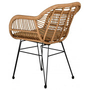 Synthetischer Rattan Stuhl für Garten und Terrasse Rattan Deko