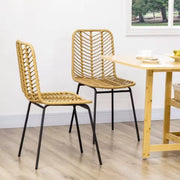 Esszimmerstuhl aus Rattan für gemütliches Ambiente Rattan Deko