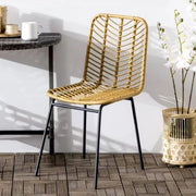 Esszimmerstuhl aus Rattan für gemütliches Ambiente Rattan Deko