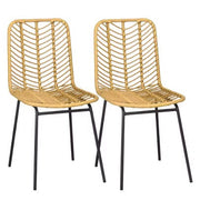Esszimmerstuhl aus Rattan für gemütliches Ambiente Rattan Deko