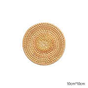 Dekorativer Untersetzer aus Rattan für jeden Tisch Rattan Deko