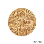 Dekorativer Untersetzer aus Rattan für jeden Tisch Rattan Deko