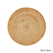 Dekorativer Untersetzer aus Rattan für jeden Tisch Rattan Deko