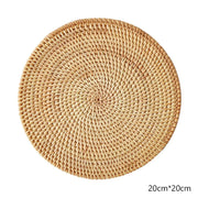 Dekorativer Untersetzer aus Rattan für jeden Tisch Rattan Deko
