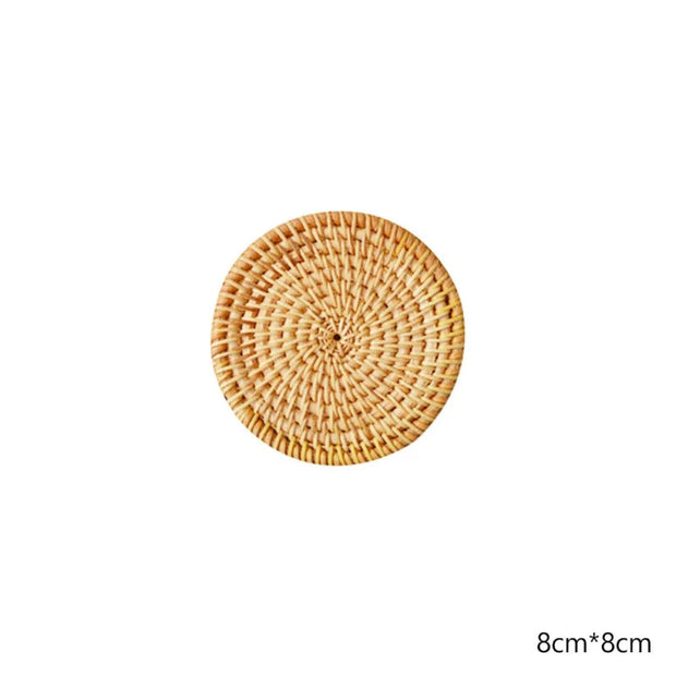 Dekorativer Untersetzer aus Rattan für jeden Tisch Rattan Deko