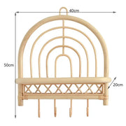 Regenbogen Rattan Wandhaken Rattan Deko