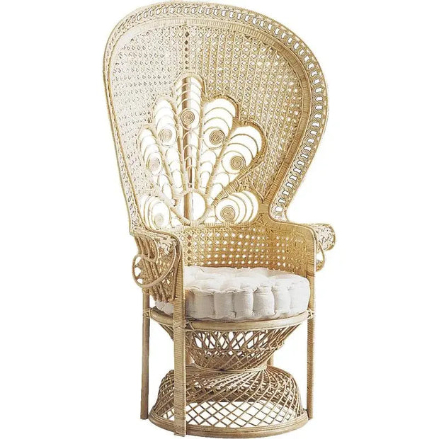 Rattansessel Emmanuelle im natürlichen Look - Rattan Deko