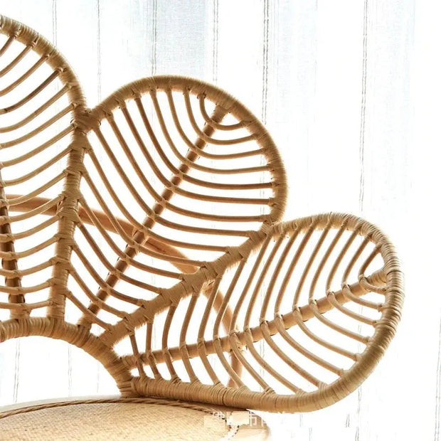 Leichter Rattan Sessel aus hellem Holz - Rattan Deko