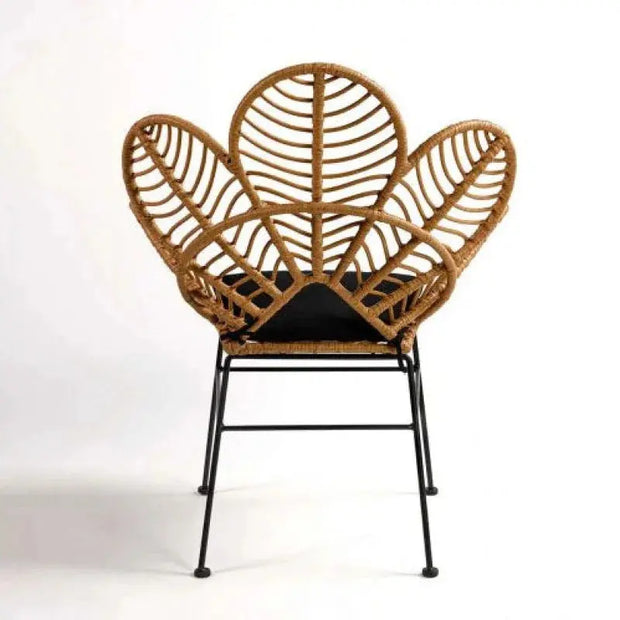 Design Fauteuil aus Rattan für modernes Wohnen - Rattan Deko