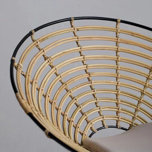 Moderner Rattan Sessel für stilvolles Wohnen - Rattan Deko