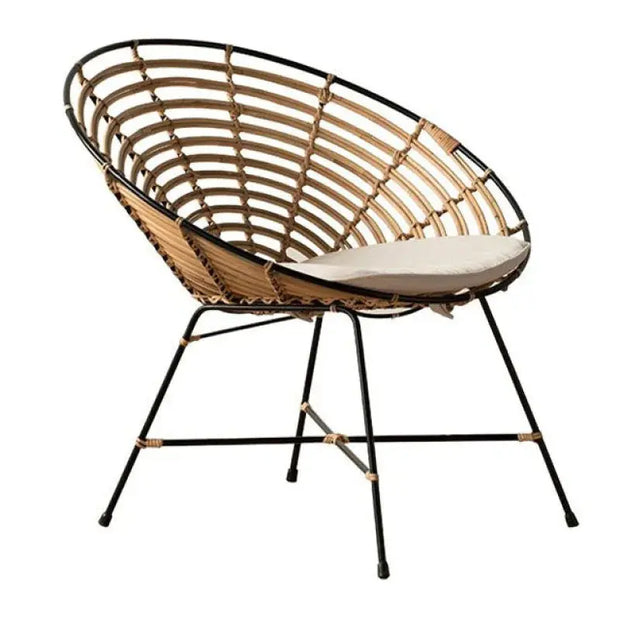 Moderner Rattan Sessel für stilvolles Wohnen - Rattan Deko