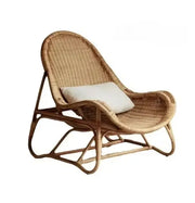 Natürlicher Rattan Cocoon Sessel für gemütliche Entspannung - Rattan Deko