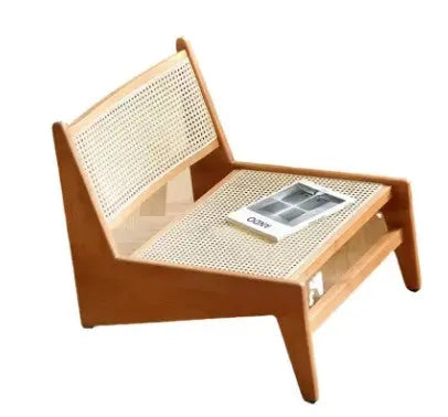 Antiker Rattanstuhl aus Holz im Vintage-Stil - Rattan Deko