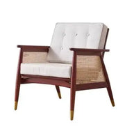 Japanischer Rattan Sessel im minimalistischen Stil - Rattan Deko