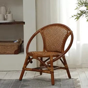 Bohémischer Minimalistischer Rattan Sessel - Rattan Deko